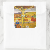 Paul Gauguin - De Gele Christus Vierkante Sticker (Tas)