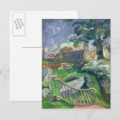 Paul Gauguin | De Houten Gate of de Varkenshouder, Briefkaart (Voorkant / Achterkant)