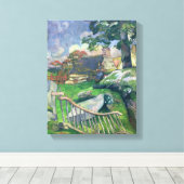 Paul Gauguin | De Houten Gate of de Varkenshouder, Canvas Afdruk (Insitu (Houten vloer))
