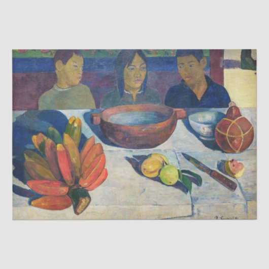 Paul Gauguin - De maaltijd / Bananen Tissuepapier (Voorkant)