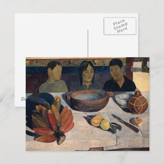 Paul Gauguin - De maaltijden Briefkaart (Voorkant / Achterkant)
