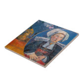 Paul Gauguin - De mooie Engel, Pont-aven Tegeltje (Zijkant)