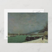Paul Gauguin | De Seine in de Pont d'Iena, Winte Briefkaart (Voorkant / Achterkant)