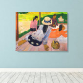 Paul Gauguin - De Siësta Canvas Afdruk (Insitu (Houten vloer))