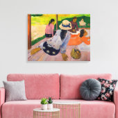 Paul Gauguin - De Siësta Canvas Afdruk (Insitu (Woonkamer))