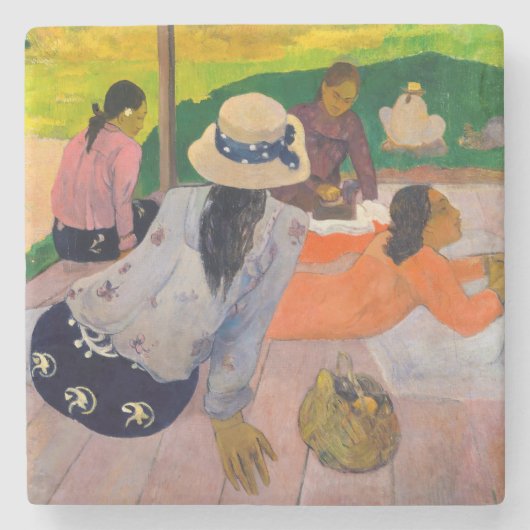 Paul Gauguin - De Siesta Stenen Onderzetter (Voorkant)