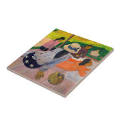 Paul Gauguin - De Siësta Tegeltje (Zijkant)