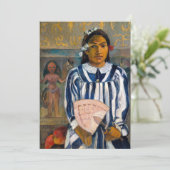 Paul Gauguin - De voorouders van Tehamana Bedankkaart (Staand voorkant)