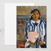 Paul Gauguin - De voorouders van Tehamana Bedankkaart (Voorkant / Achterkant)