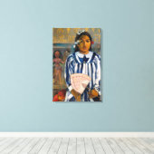 Paul Gauguin - De voorouders van Tehamana Canvas Afdruk (Insitu (Houten vloer))