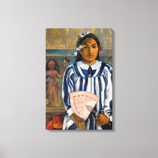 Paul Gauguin - De voorouders van Tehamana Canvas Afdruk (Voorkant)