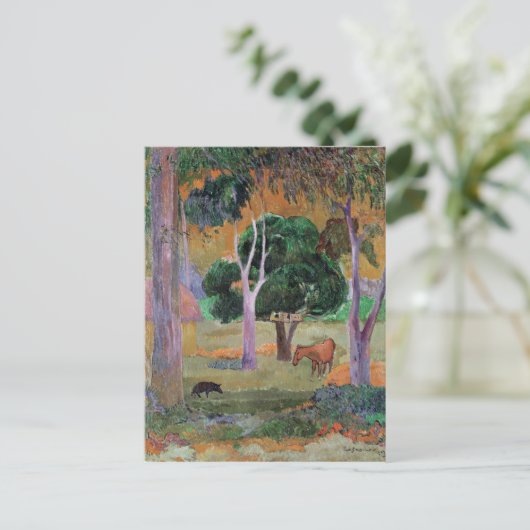 Paul Gauguin | Dominicaans landschap of landschap  Briefkaart (Staand voorkant)