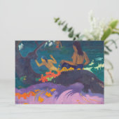 Paul Gauguin - Door het Zee / Fatata te Miti Bedankkaart (Staand voorkant)