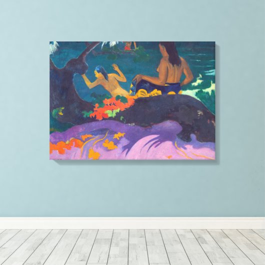 Paul Gauguin - Door het Zee / Fatata te Miti Canvas Afdruk (Insitu (Houten vloer))