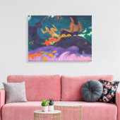 Paul Gauguin - Door het Zee / Fatata te Miti Canvas Afdruk (Insitu (Woonkamer))