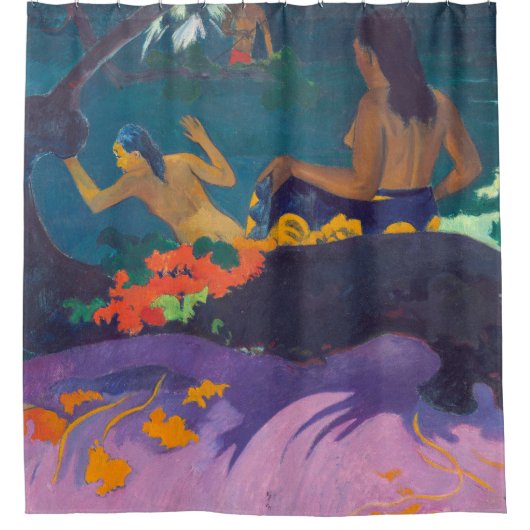 Paul Gauguin - Door het Zee / Fatata te Miti Douchegordijn (Voorkant)