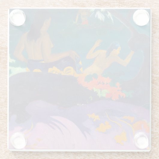 Paul Gauguin - Door het Zee / Fatata te Miti Glazen Onderzetter (Achterkant)