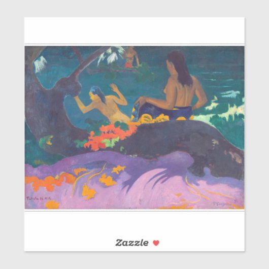 Paul Gauguin - Door het Zee / Fatata te Miti Sticker (Vel)