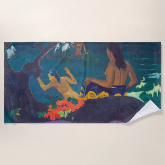 Paul Gauguin - Door het Zee / Fatata te Miti Strandlaken (Voorkant)