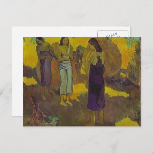 Paul Gauguin- Drie Tahitiaanse vrouwen Briefkaart (Voorkant / Achterkant)