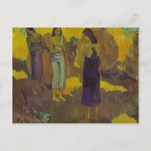 Paul Gauguin- Drie Tahitiaanse vrouwen Briefkaart