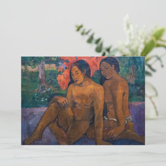 Paul Gauguin en het goud van hun lichamen Bedankkaart (Staand voorkant)