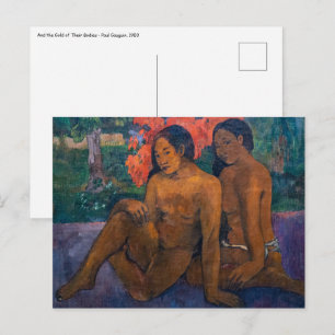 Paul Gauguin en het goud van hun lichamen Briefkaart