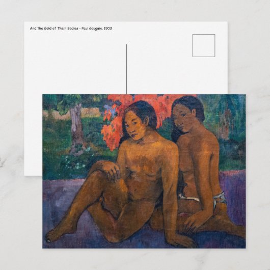 Paul Gauguin en het goud van hun lichamen Briefkaart (Voorkant / Achterkant)