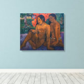 Paul Gauguin en het goud van hun lichamen Canvas Afdruk (Insitu (Houten vloer))