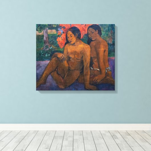 Paul Gauguin en het goud van hun lichamen Canvas Afdruk (Insitu (Houten vloer))