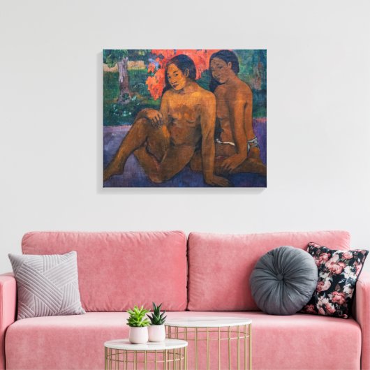 Paul Gauguin en het goud van hun lichamen Canvas Afdruk (Insitu (Woonkamer))