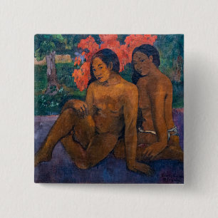 Paul Gauguin en het goud van hun lichamen Vierkante Button 5,1 Cm