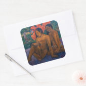 Paul Gauguin en het goud van hun lichamen Vierkante Sticker (Envelop)