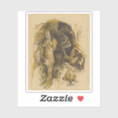 Paul Gauguin - Eva (De nachtmerrie) Sticker (Vel)