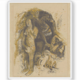 Paul Gauguin - Eva (De nachtmerrie) Sticker