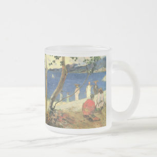 Paul Gauguin Fruitdragers op Turin Cove, of Zeeen Matglas Koffiemok