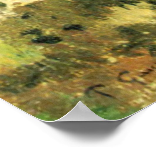 Paul Gauguin Fruitdragers op Turin Cove, of Zeeen Poster (Hoek)