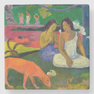 Paul Gauguin   Gebied (Rode hond), 1892 Stenen Onderzetter