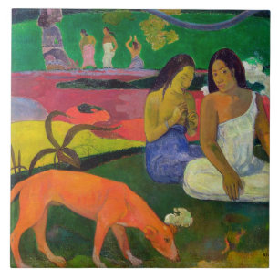 Paul Gauguin   Gebied (Rode hond), 1892 Tegeltje