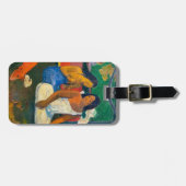 Paul Gauguin - Gebied / Rode hond Bagagelabel (Voorkant horizontaal)