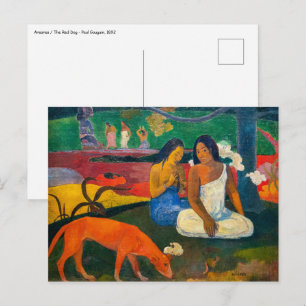Paul Gauguin - Gebied / Rode hond Briefkaart