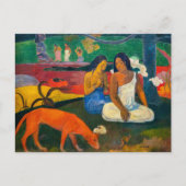Paul Gauguin - Gebied / Rode hond Briefkaart (Voorkant)