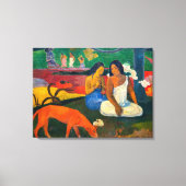 Paul Gauguin - Gebied / Rode hond Canvas Afdruk (Voorkant)
