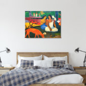 Paul Gauguin - Gebied / Rode hond Canvas Afdruk (Insitu (Slaapkamer))