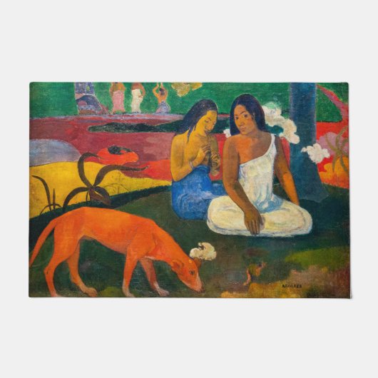 Paul Gauguin - Gebied / Rode hond Deurmat (Voorkant)