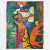 Paul Gauguin - Gebied / Rode hond Fleece Deken (Voorkant)