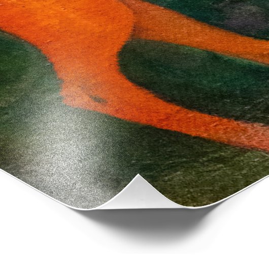 Paul Gauguin - Gebied / Rode hond Foto Afdruk (Hoek)