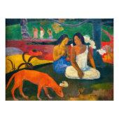 Paul Gauguin - Gebied / Rode hond Foto Afdruk (Voorkant)
