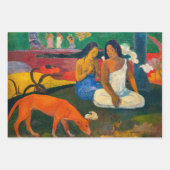 Paul Gauguin - Gebied / Rode hond Inpakpapier Vel (Voorkant 3)