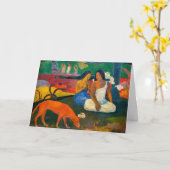 Paul Gauguin - Gebied / Rode hond Kaart (Gele Bloem)